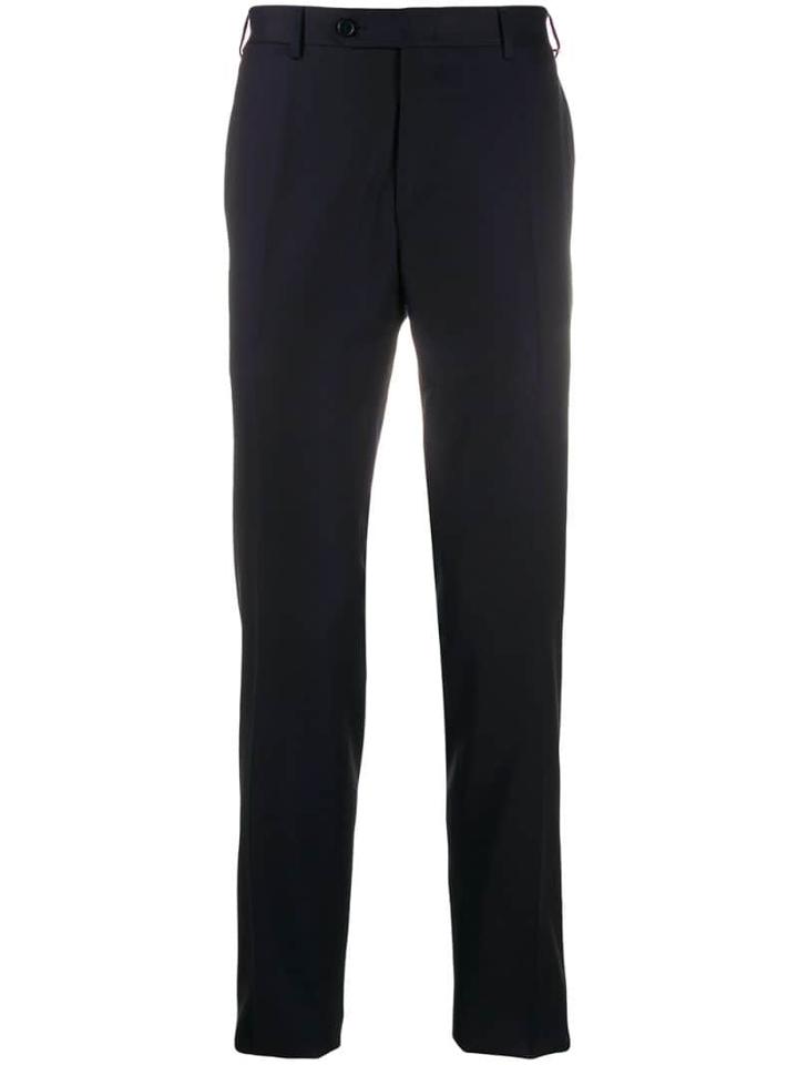 Canali Slim Fit Trousers - Blue