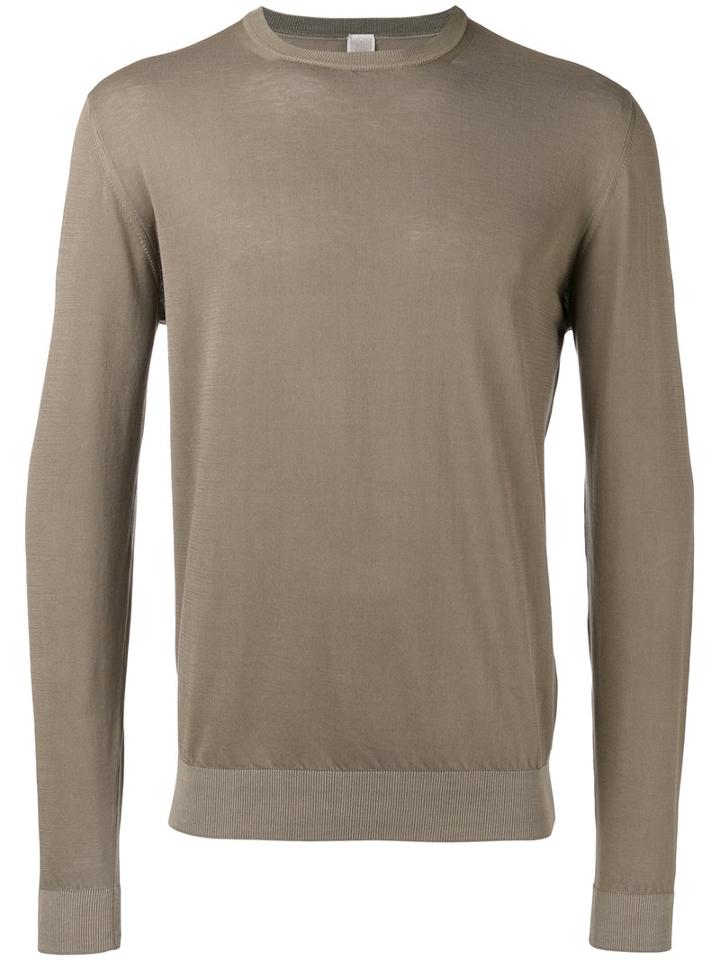 Eleventy Crew-neck Jumper, Men's, Size: Xl, Nude/neutrals, Cotton