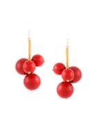 Marni Leverbeck Earrings, Women's, Red, Resin