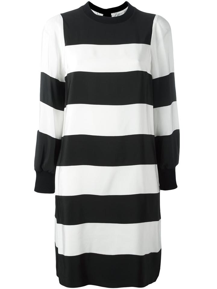 Marc Jacobs Colour Block Dress, Women's, Size: 2, White, Silk/wool
