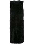 Proenza Schouler Sleeveless Fitted Coat - Black