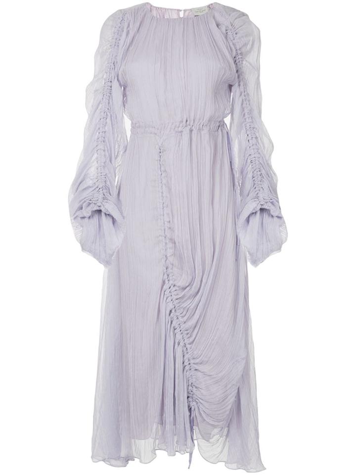 Preen By Thornton Bregazzi Ruched Midi Dress - Pink