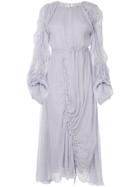 Preen By Thornton Bregazzi Ruched Midi Dress - Pink