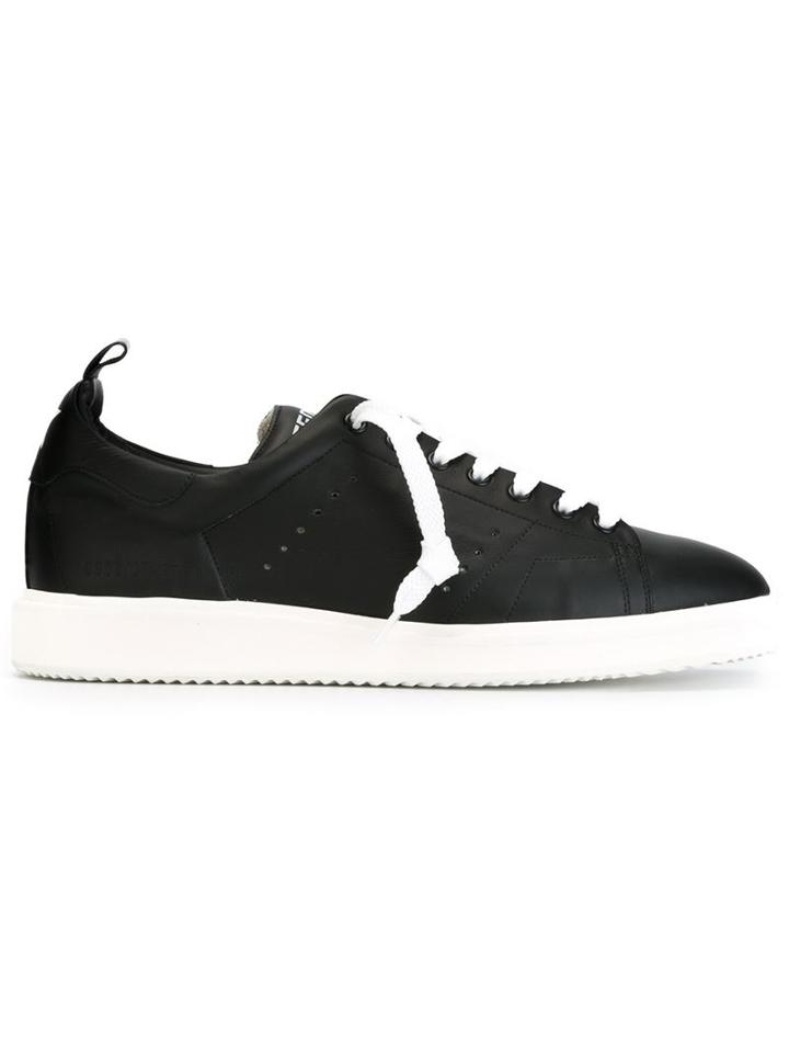 Golden Goose Deluxe Brand Starter Sneakers, Men's, Size: 44, Black, Leather/rubber
