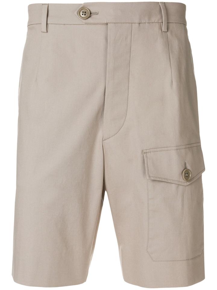 Prada Slim Cargo Shorts - Nude & Neutrals