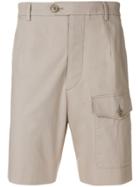 Prada Slim Cargo Shorts - Nude & Neutrals
