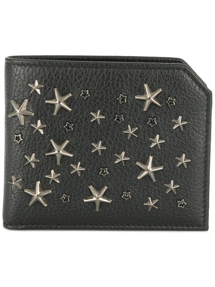 Jimmy Choo Albany Star Studded Wallet - Black