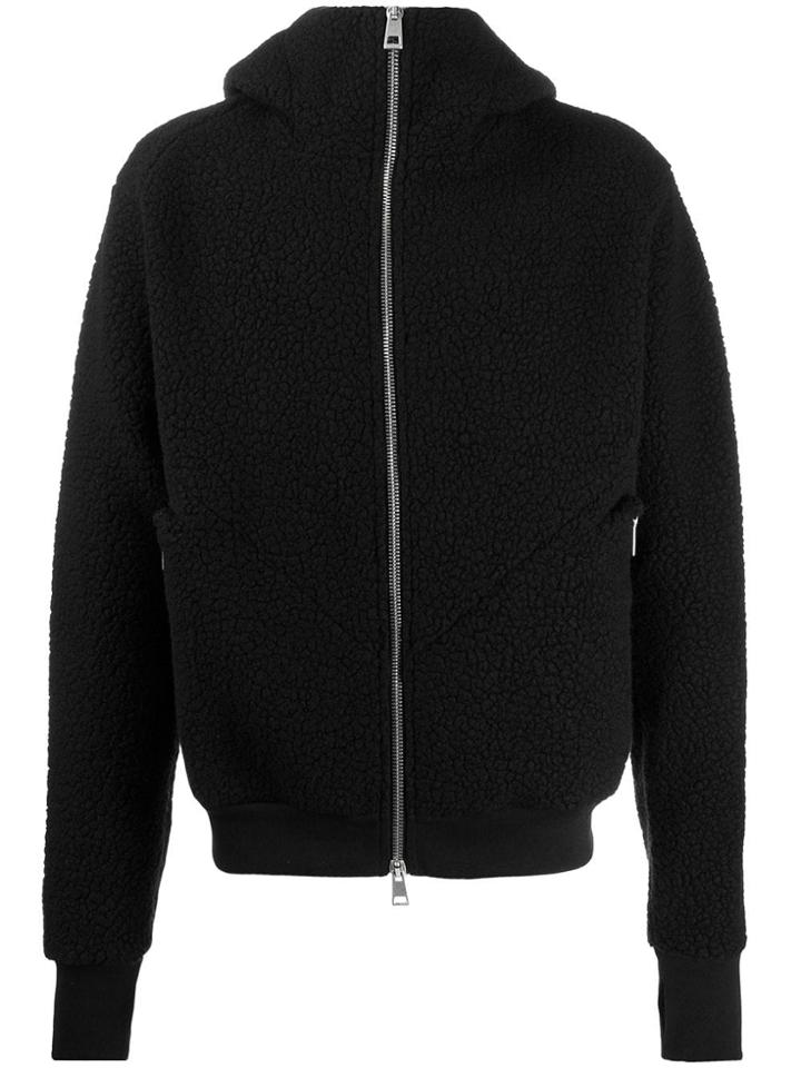 Andrea Ya'aqov Shearling Zip-up Jacket - Black