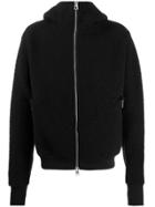 Andrea Ya'aqov Shearling Zip-up Jacket - Black