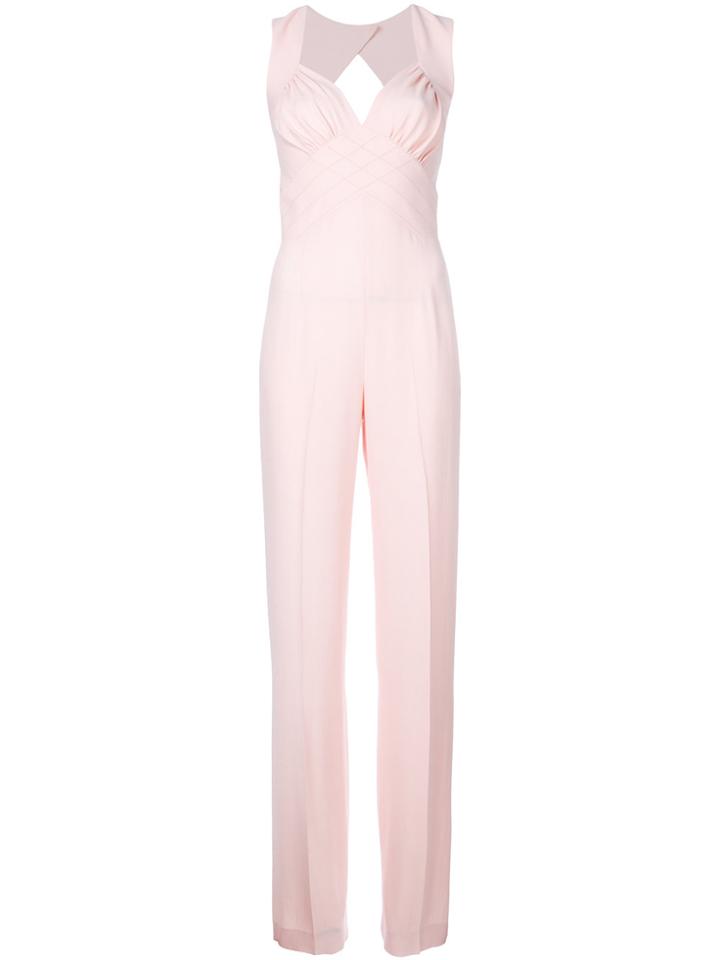 Ermanno Scervino Gathered Bust Jumpsuit - Pink & Purple