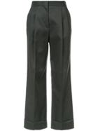 The Row Llano Flared Trousers - Green