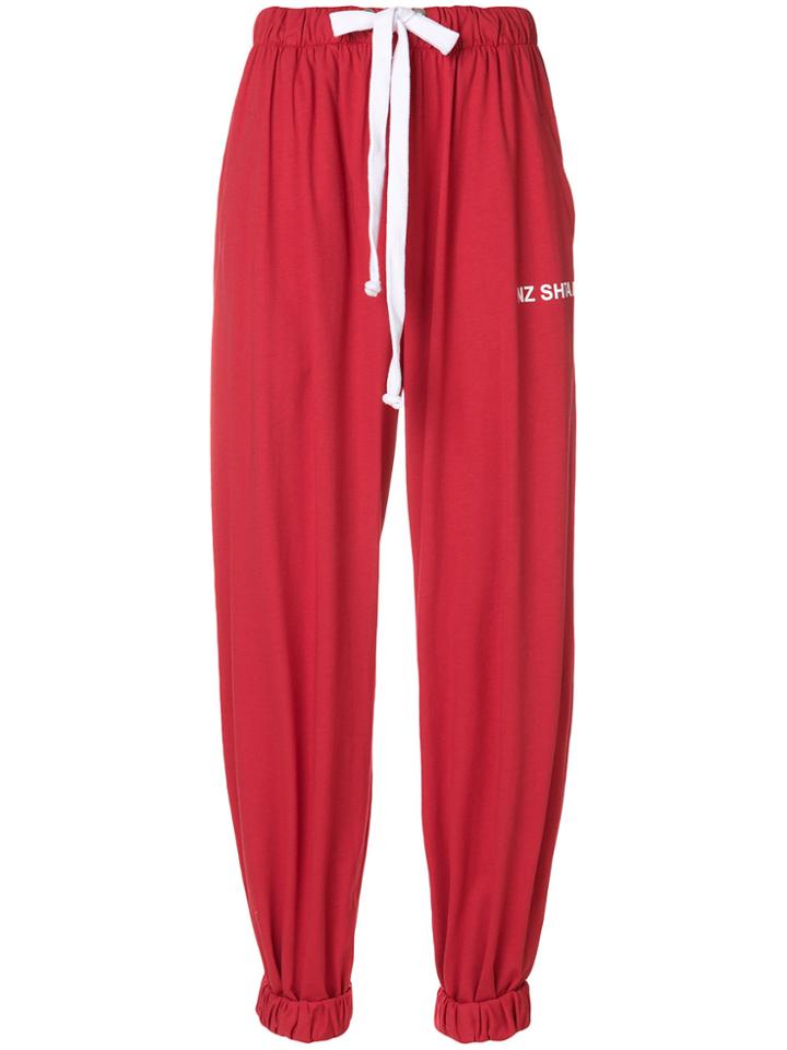 Natasha Zinko Tapered Logo Track Pants