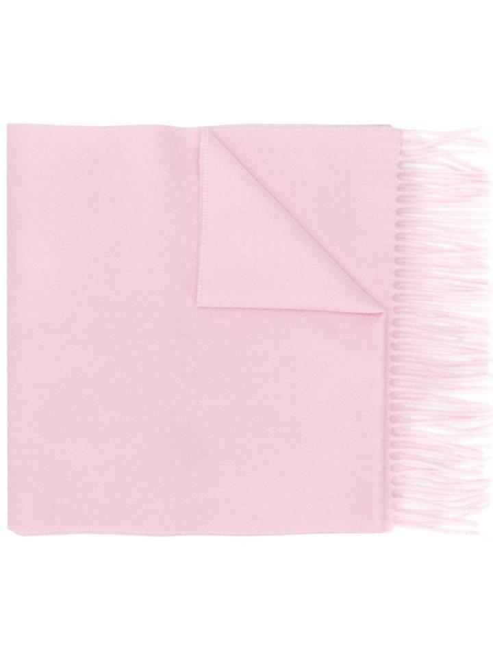 Burberry Embroidered Logo Scarf - Pink