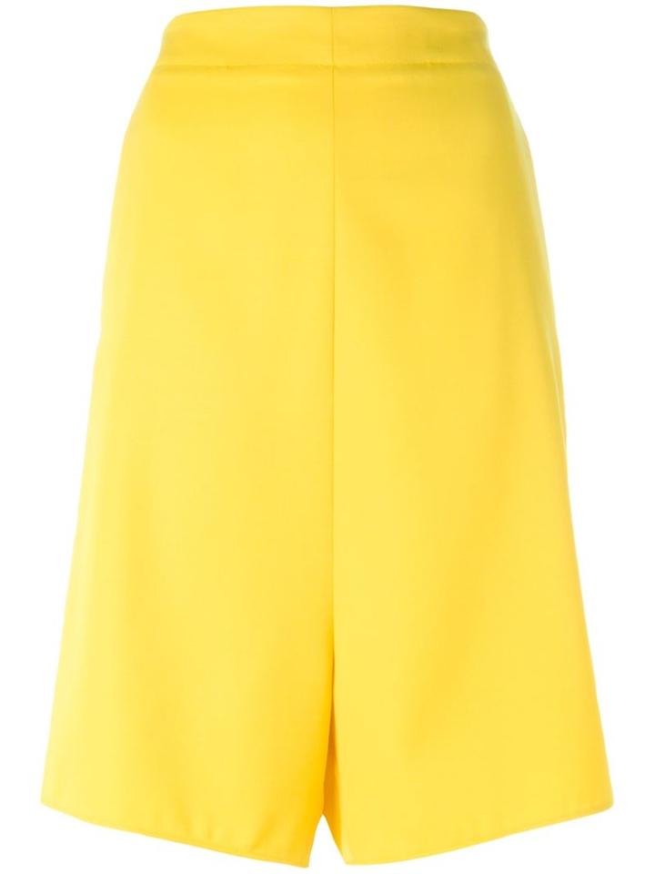 Stella Mccartney 'tomoko' Shorts, Women's, Size: 38, Yellow/orange, Wool