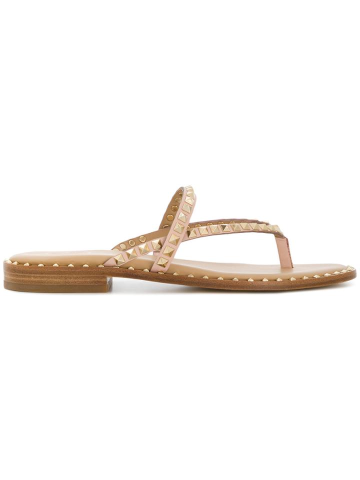 Ash Studded Brasil Sandals - Brown