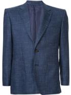 Gieves & Hawkes Textured Suit Jacket - Blue