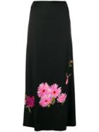 A.n.g.e.l.o. Vintage Cult 1960's Floral Embellished Skirt - Black
