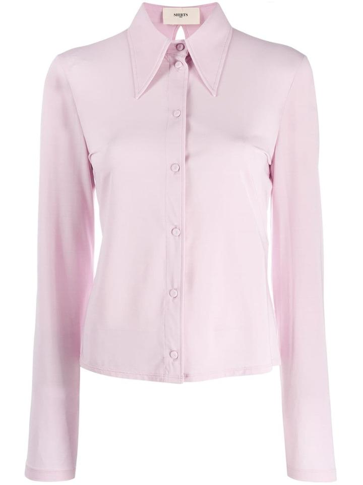 Ports 1961 Oversized Collar Shirt - Pink