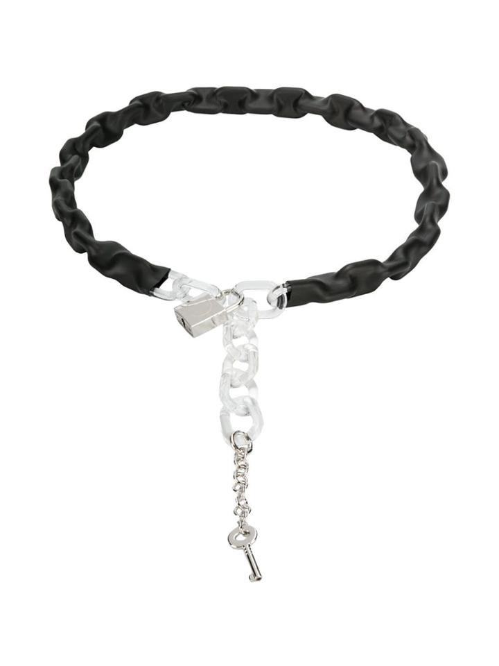 Mm6 Maison Margiela Wrapped Chain Belt - Black