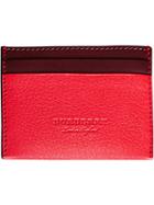 Burberry Two-tone Card Case - Red