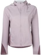 Nike Nike Shield Running Jacket, Women's, Size: Large, Pink/purple, Nylon/polyester