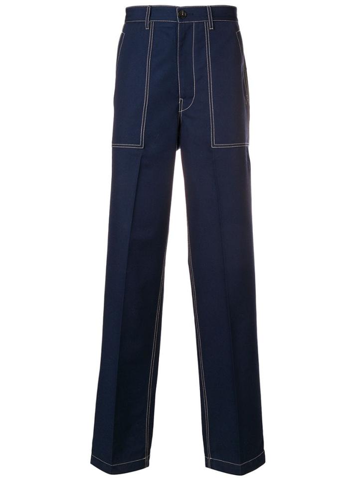 Marni Straight-leg Trousers - Blue