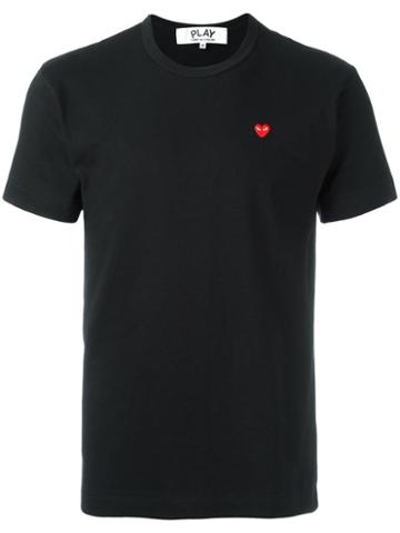 Comme Des Garçons Play Heart Patch T-shirt, Men's, Size: Small, Black, Cotton