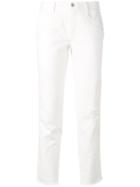 Ermanno Scervino Distressed Straight Jeans - White