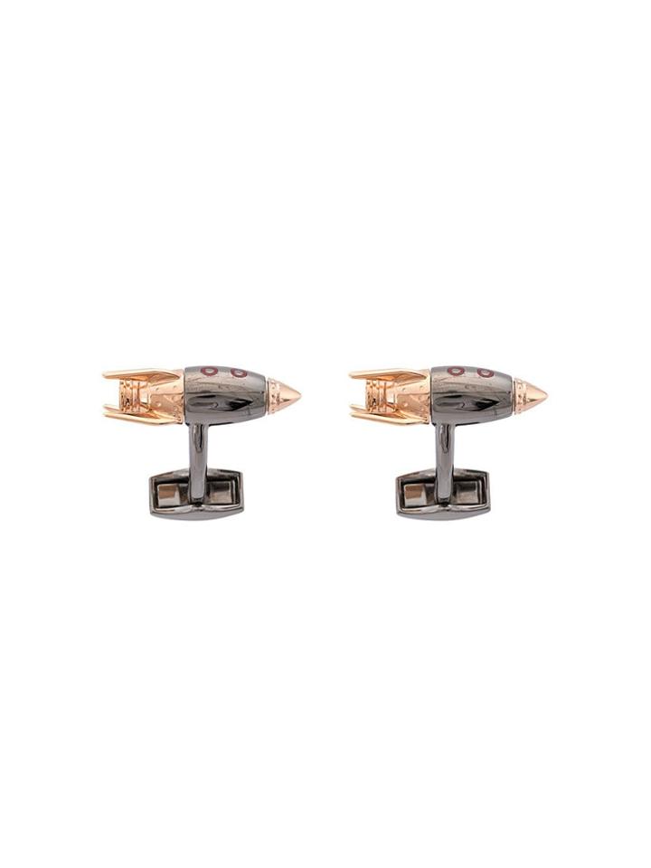 Tateossian Rotating Rocket Cufflinks - Grey