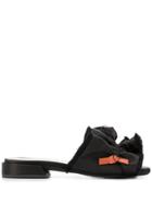 Carven Fringed Sandals - Black