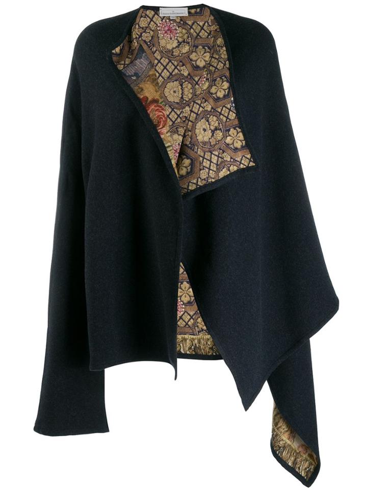 Pierre-louis Mascia Internal Patterned Cardi-coat - Blue