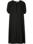 08sircus Puff Sleeve Midi Dress - Black