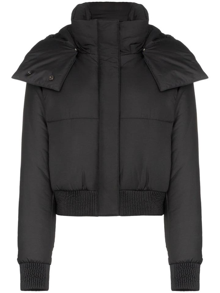 Off-white Padded-logo Puffer Jacket - Black