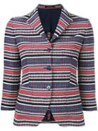 Tagliatore - Striped Blazer - Women - Cotton/acrylic/polyester/cupro - 42, Cotton/acrylic/polyester/cupro