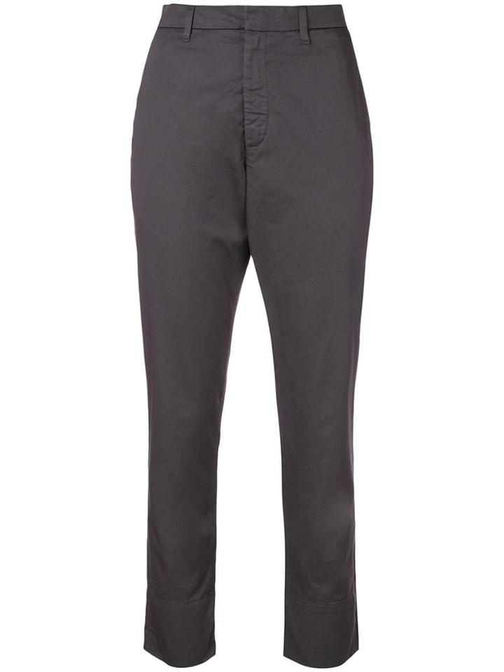 Hope High-waisted Cropped Trousers - Grey