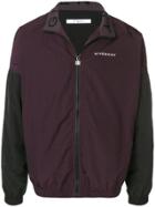 Givenchy Logo Print Jacket - Purple