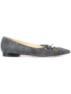 Sarah Flint Cut-out Ballerina Shoes - Grey