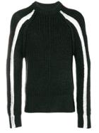 Maison Margiela Colour-block Knitted Sweater - Black