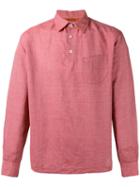 Barena - Pavan Shirt - Men - Cotton/linen/flax - 54, Red, Cotton/linen/flax