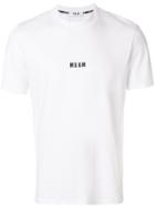 Msgm Logo Print Classic T-shirt - White