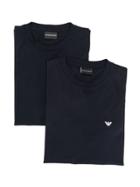Emporio Armani Logo Crew Neck T-shirt - Blue