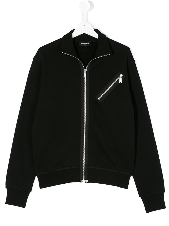 Dsquared2 Kids Zipped Sweatshirt - Black