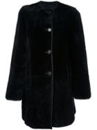 Marni Shearling Coat, Women's, Size: 46, Blue, Sheep Skin/shearling