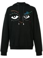 Haculla Eyes Print Hoody - Black