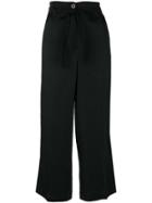 Twin-set Wide Leg Trousers - Black