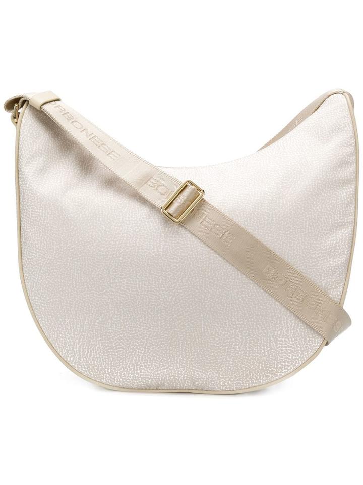 Borbonese Medium Luna Shoulder Bag - Neutrals