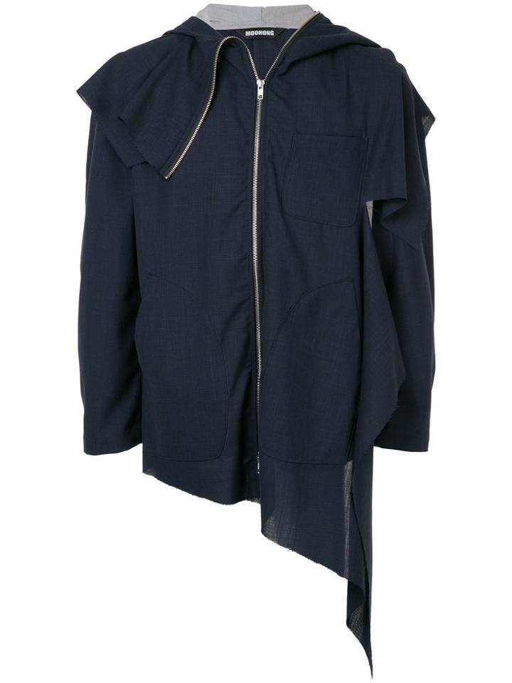 Moohong Layered Hood Jumper - Blue