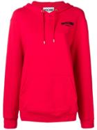 Moschino Rubber Logo Hoodie - Red
