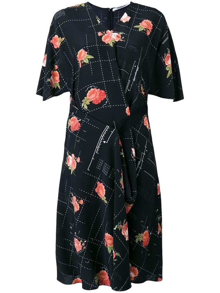 Chalayan Stepped Dress, Women's, Size: 40, Black, Silk