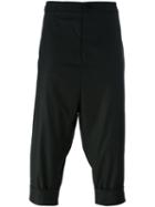Alchemy Cropped Drop-crotch Trousers, Men's, Size: Medium, Black, Cotton/spandex/elastane